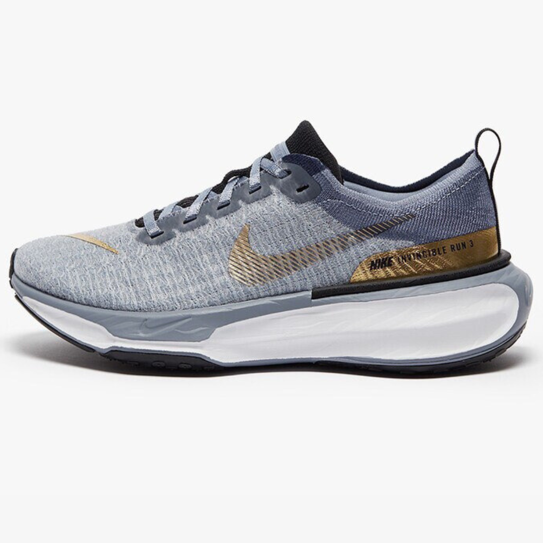 Tênis Nike Invincible Run 3 - Azul/Dourado