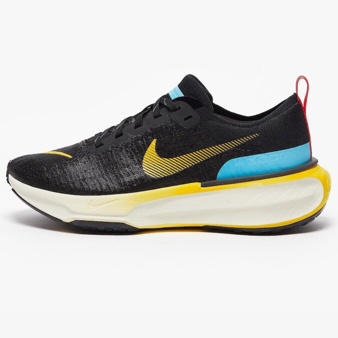 Tênis Nike Invincible Run 3 - Preto/Azul Báltico/Amarelo
