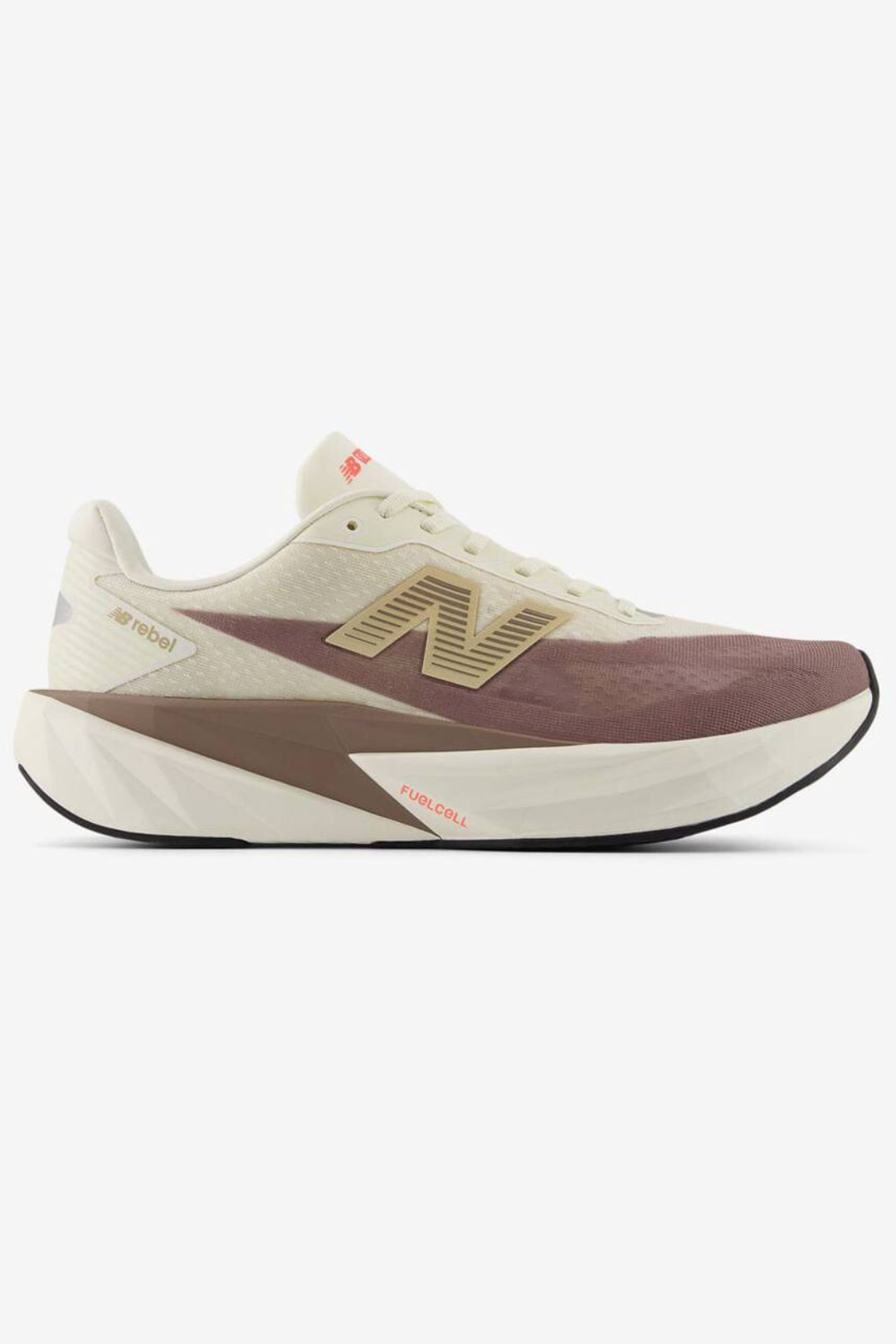 Tênis New Balance Fuelcell Rebel V5 - Marrom/Bege