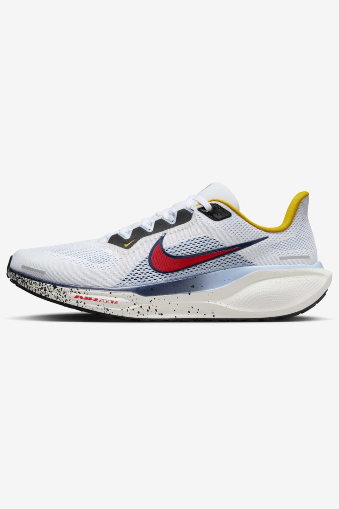 Tênis Nike Air Zoom Pegasus 41 - Branco/Azul/Amarelo/Vermelho