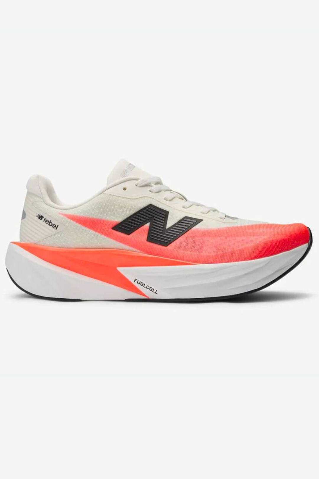 Tênis New Balance Fuelcell Rebel V5 - Branco/Vermelho