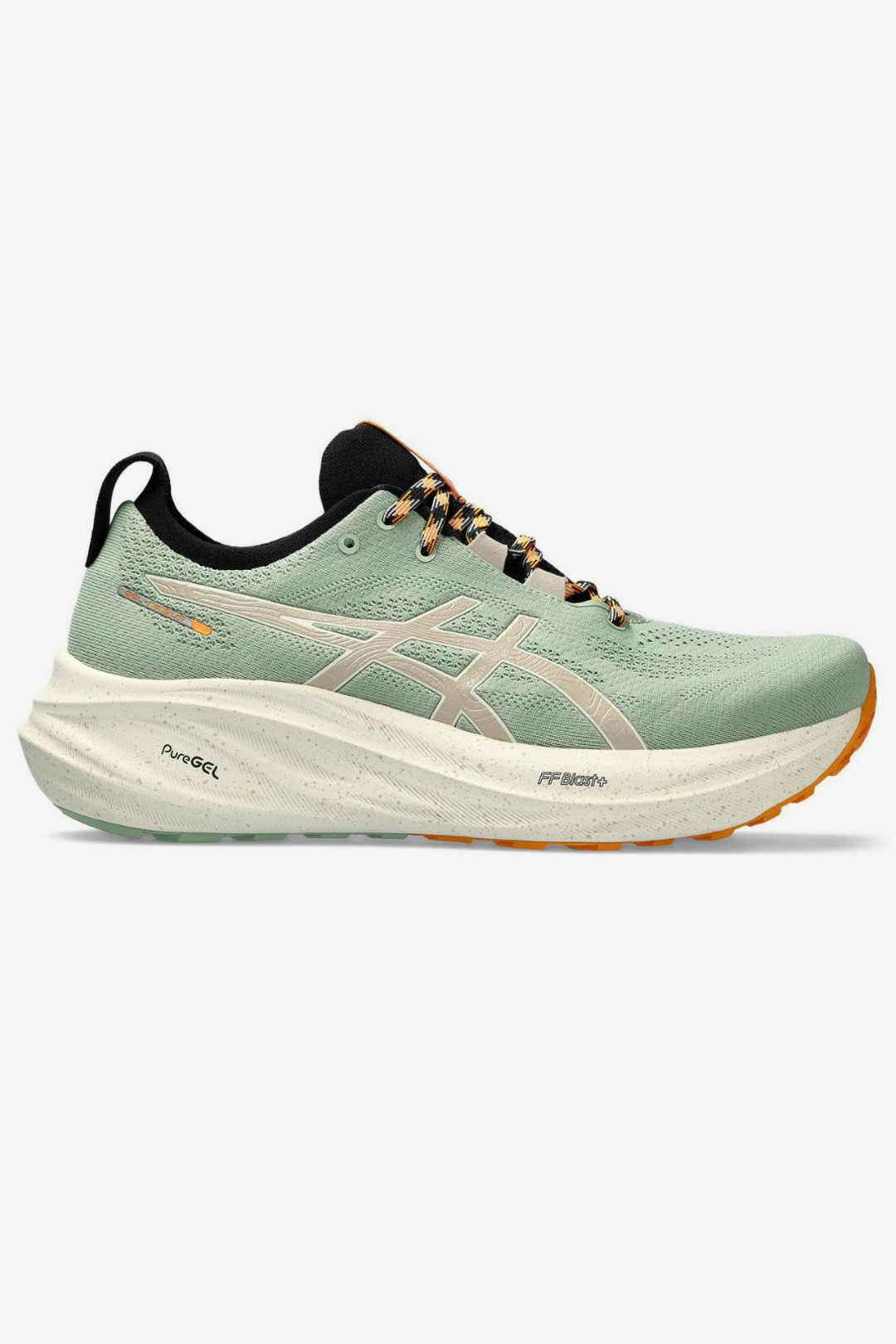 Tênis Asics Gel - Nimbus 26 TR - Verde/Creme/Laranja