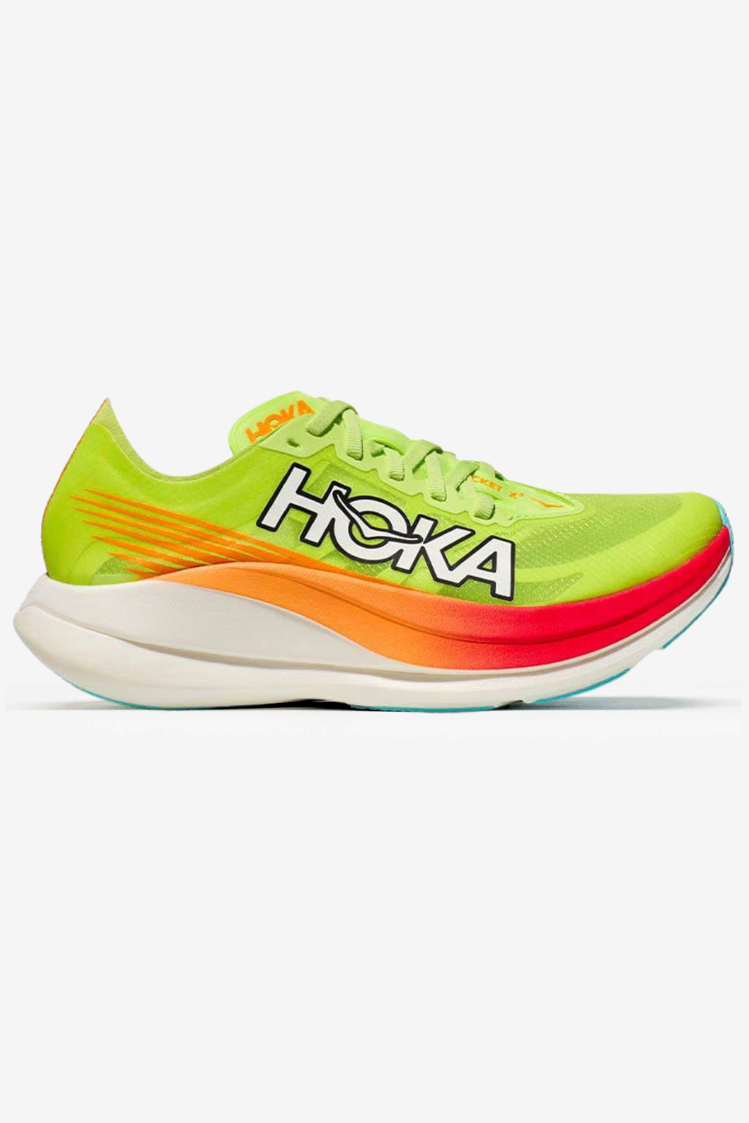 Tênis Hoka Rocket X 2 Unissex - Verde/Laranja