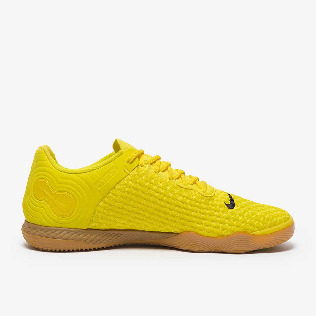 Chuteira Nike ReactGato Futsal - Opti Yellow/Black/Gum Light Brown