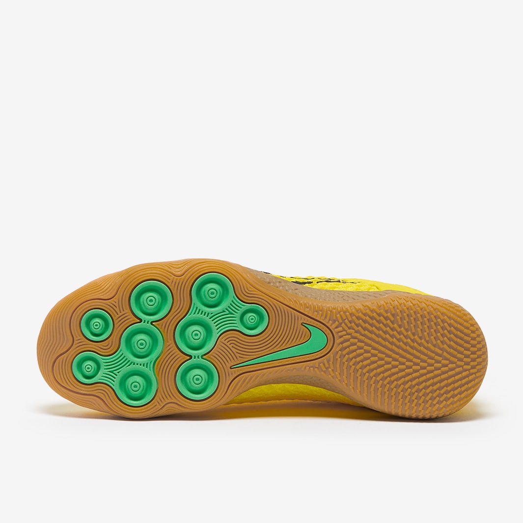 Chuteira Nike ReactGato Futsal - Opti Yellow/Black/Gum Light Brown