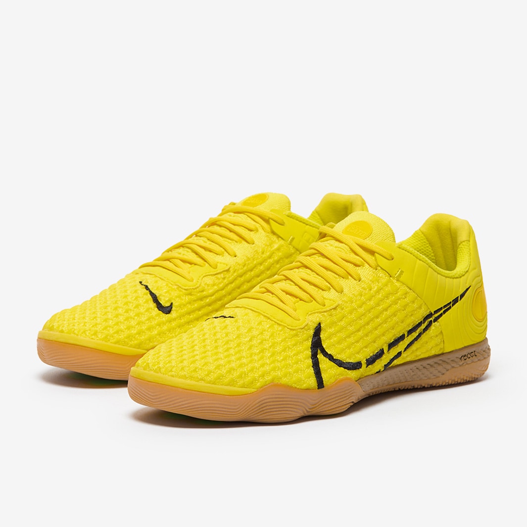 Chuteira Nike ReactGato Futsal - Opti Yellow/Black/Gum Light Brown