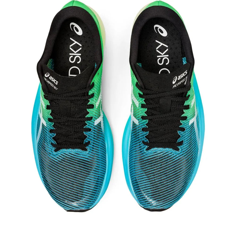 Tênis Asics Metaspeed SKY+ Verde e Azul