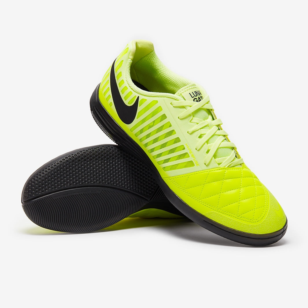 Chuteira Nike Lunar Gato 2 Futsal - Black/Volt