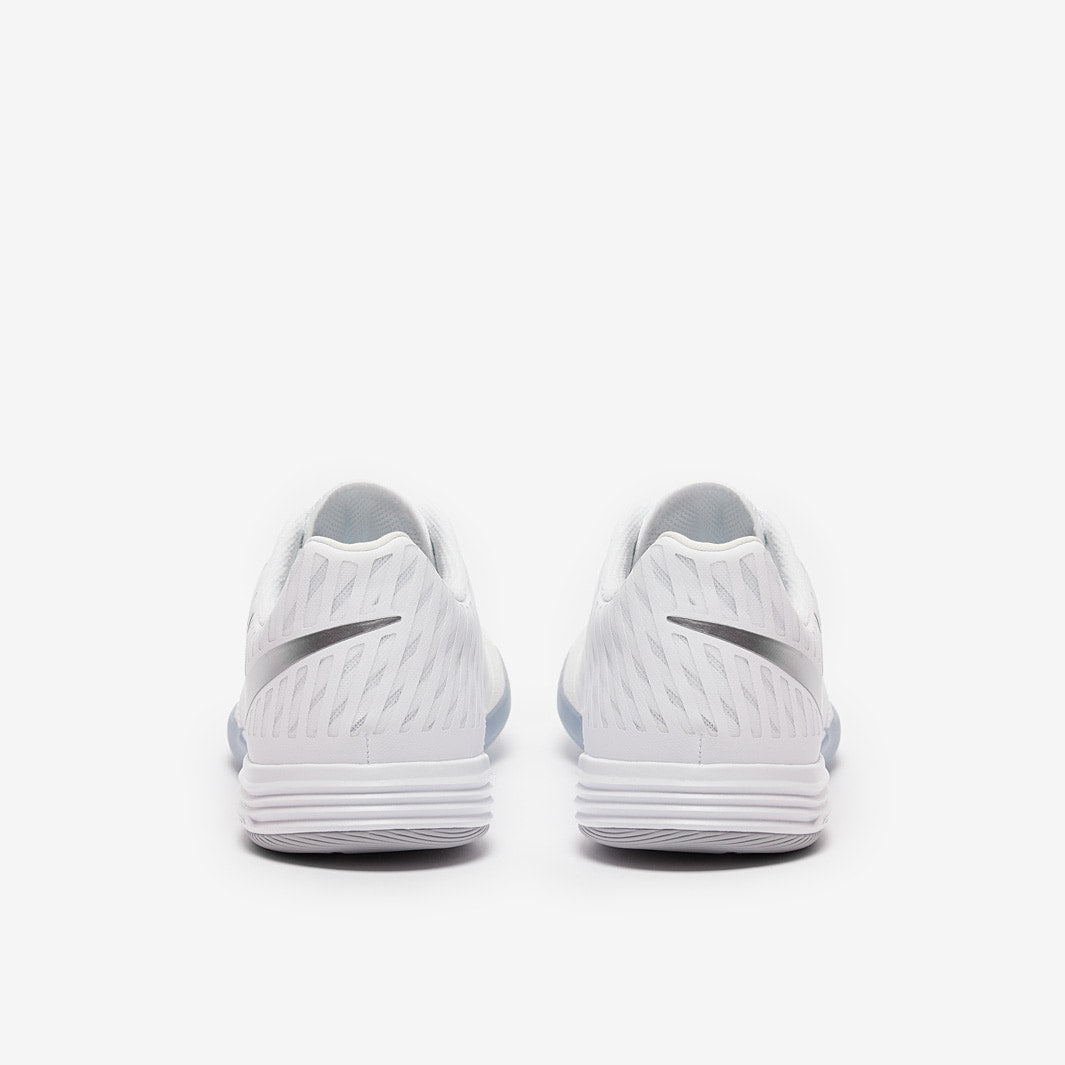 Chuteira Nike Lunar Gato 2 Futsal - White/Chrome