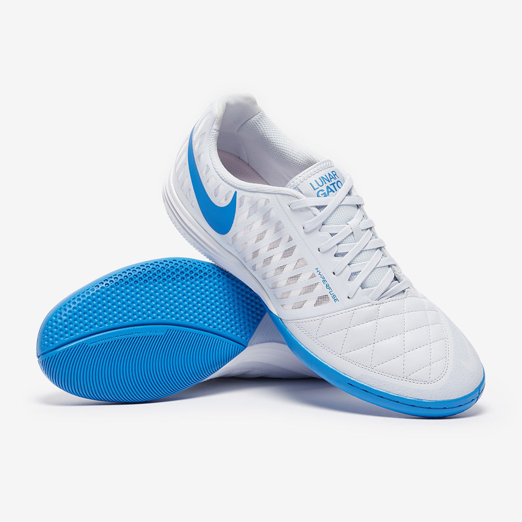 Chuteira Nike Lunar Gato 2 Futsal - Football Grey/Lt Photo Blue