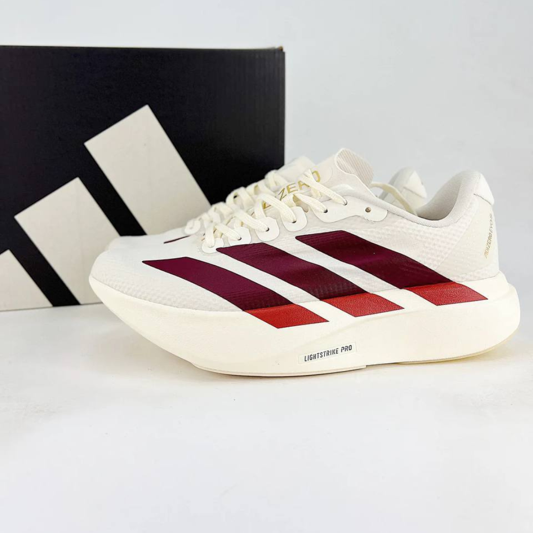 Tênis Adidas Adizero EVO SL - Branco/Bordô/Vermelho