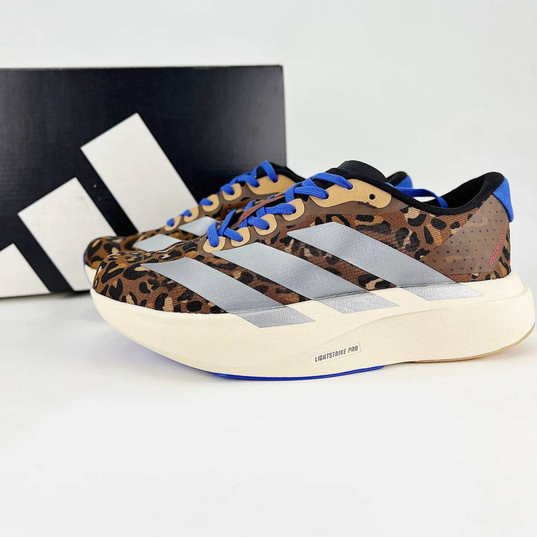Tênis Adidas Adizero EVO SL - Marrom/Cinza Metálico/Azul Lúcido