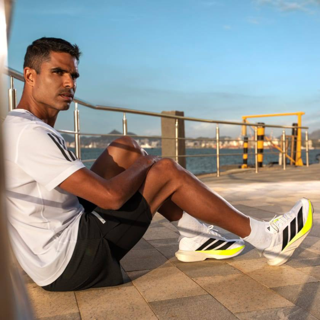 Tênis Adidas Adizero Drive RC - Cloud White/Core Black/Lucid Lemon