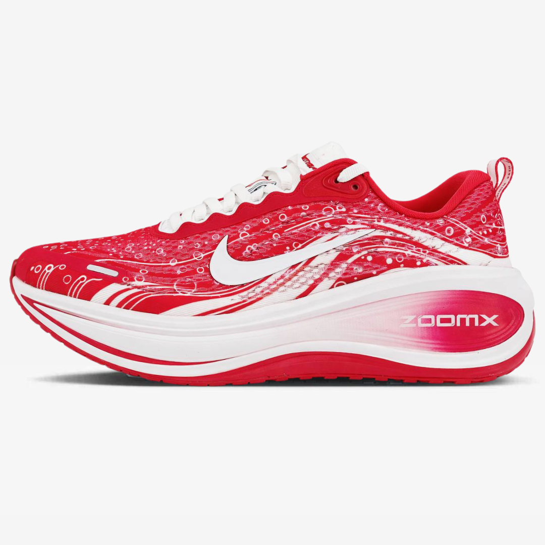 Tênis Nike Vomero Plus - Vermelho Carmim/Branco