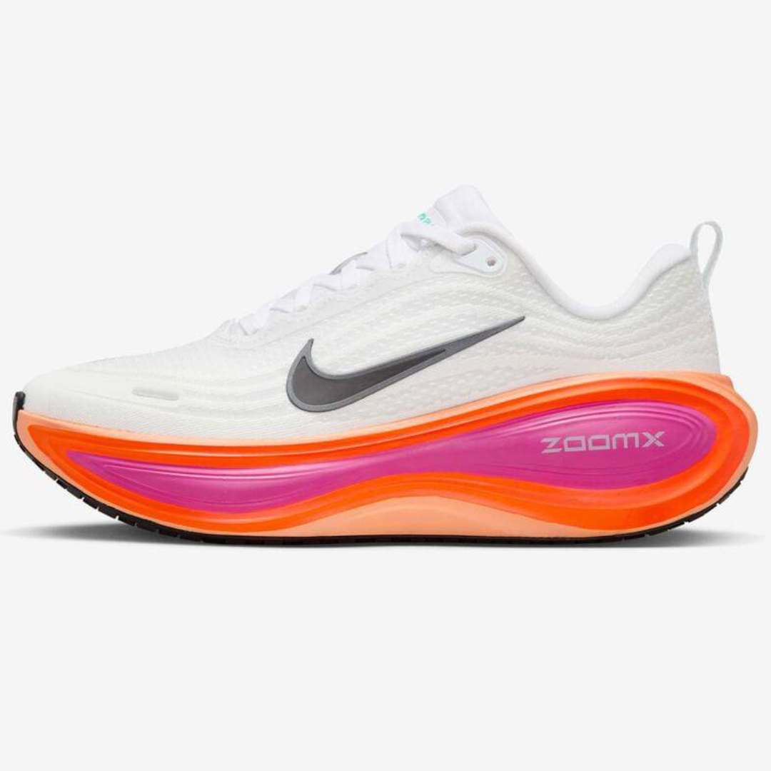 Tênis Nike Vomero Plus - Branco/Laranja/Rosa Fogo