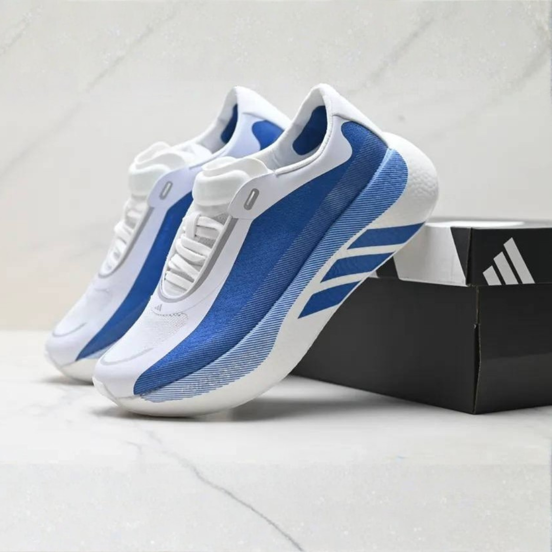 Tênis Adidas Hyperboost Edge - Branco/Azul Marinho
