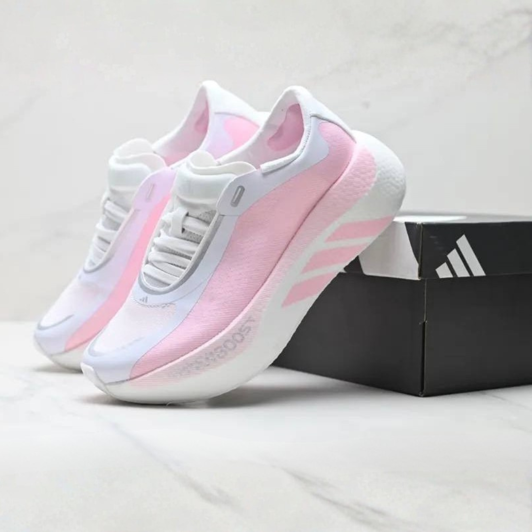 Tênis Adidas Hyperboost Edge - Branco/Rosa