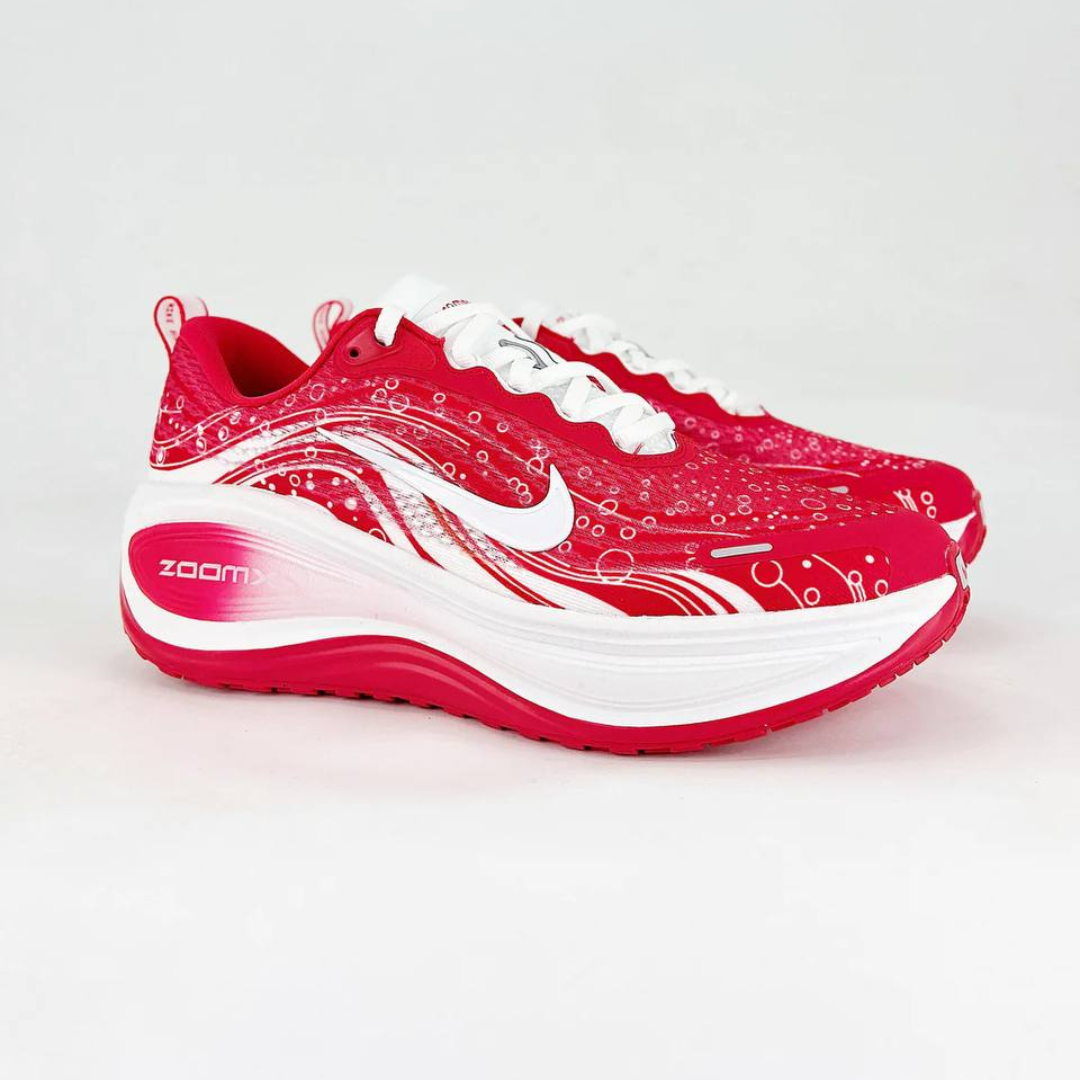 Tênis Nike Vomero Plus - Vermelho Carmim/Branco