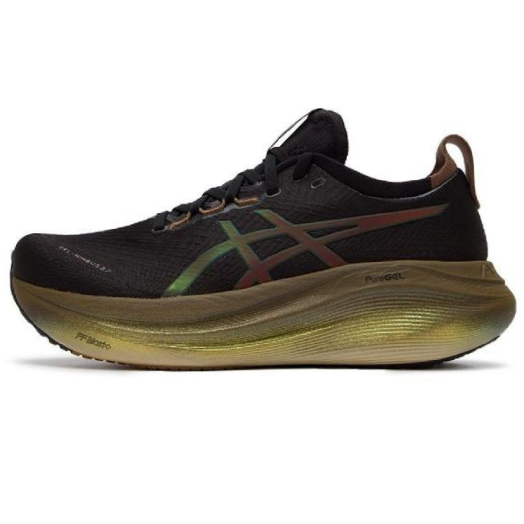 Tênis Asics Gel - Nimbus 27 Platinum - Preto/Dourado