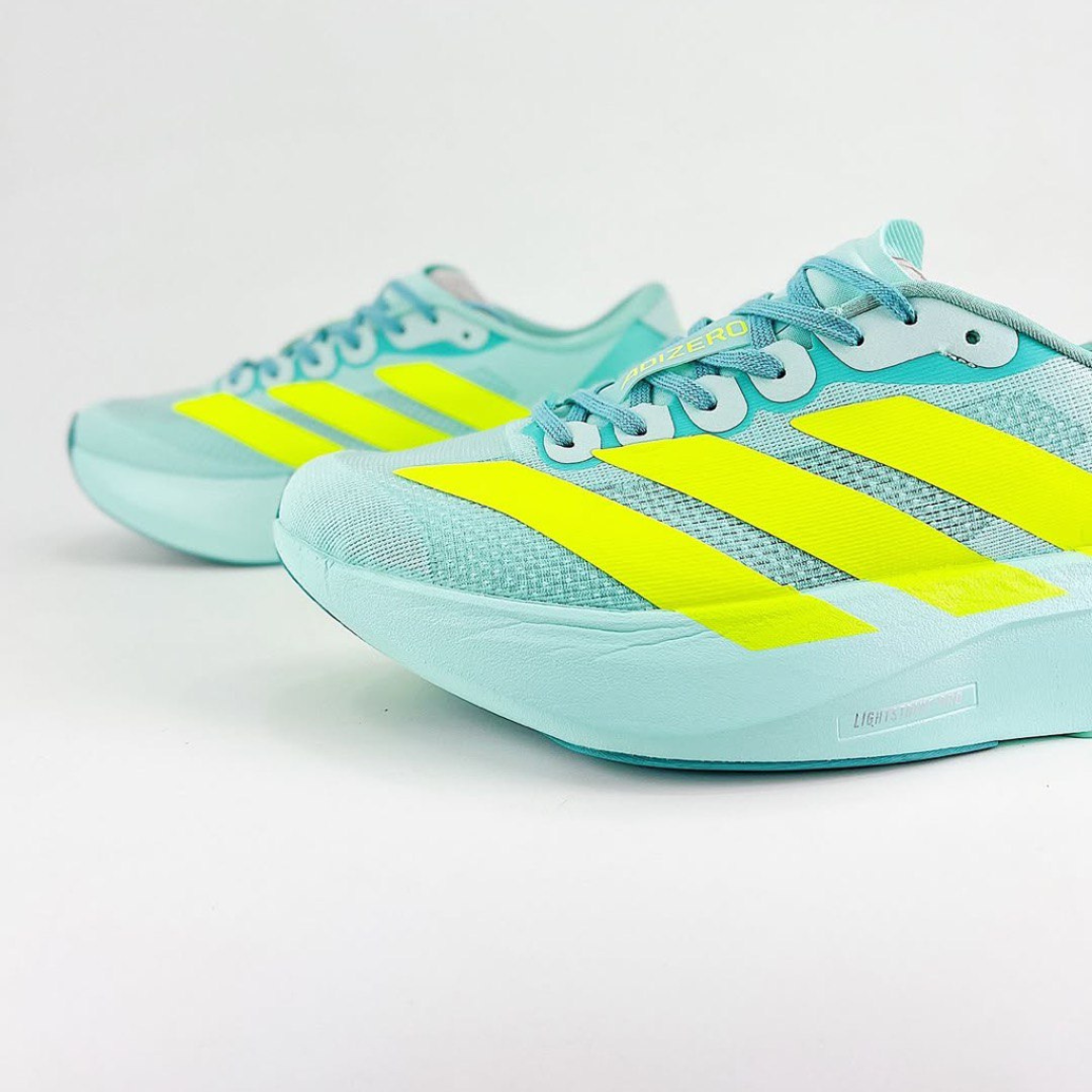 Tênis Adidas Adizero EVO SL - Semi Flash Aqua/Lucid Lemon/Mint Ton