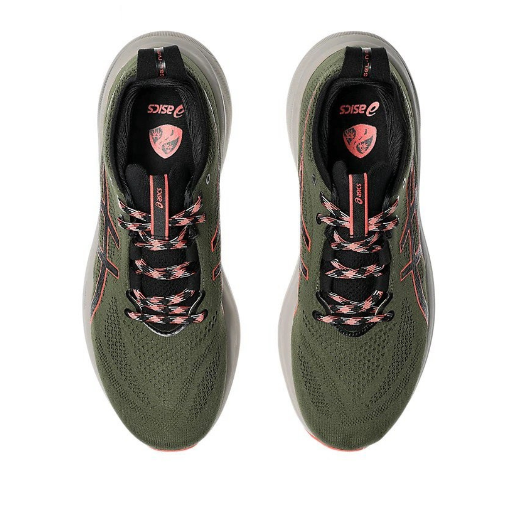 Tênis Asics Gel - Nimbus 26 TR - Verde Oliva/Vermelho