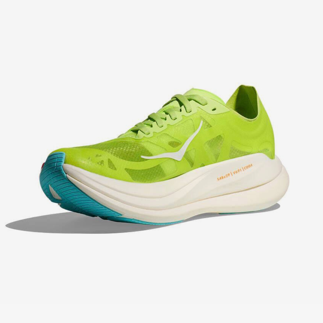 Tênis Hoka Rocket X 2 Unissex - Verde/Laranja