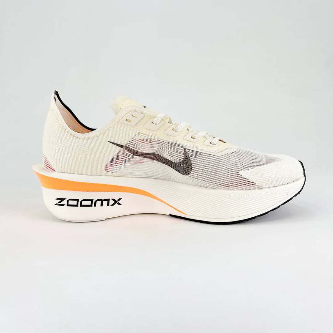 Tênis Nike ZoomX VaporFly 4 Bege/Laranja