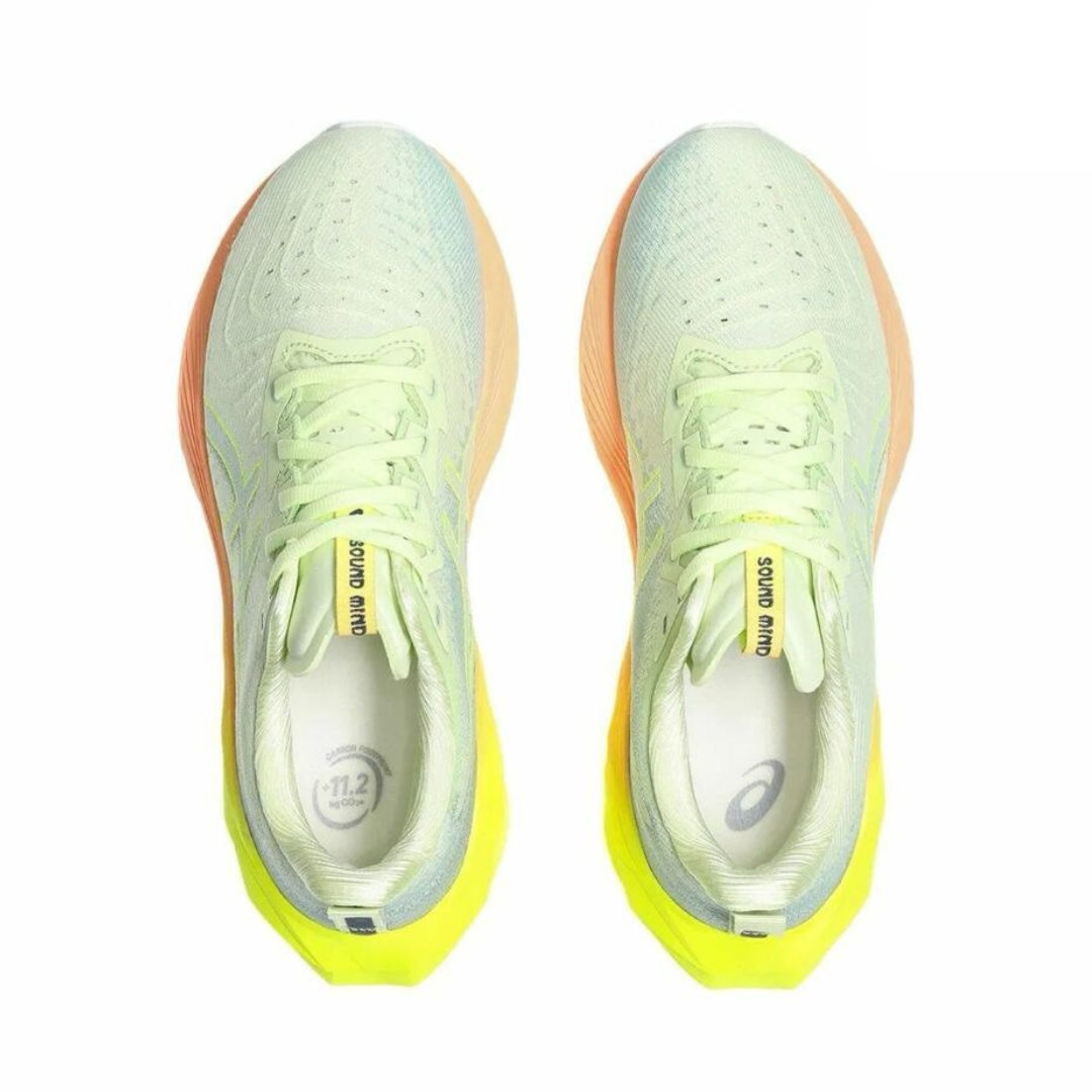 Tênis Asics Novablast™ 4 Paris - Verde/Laranja