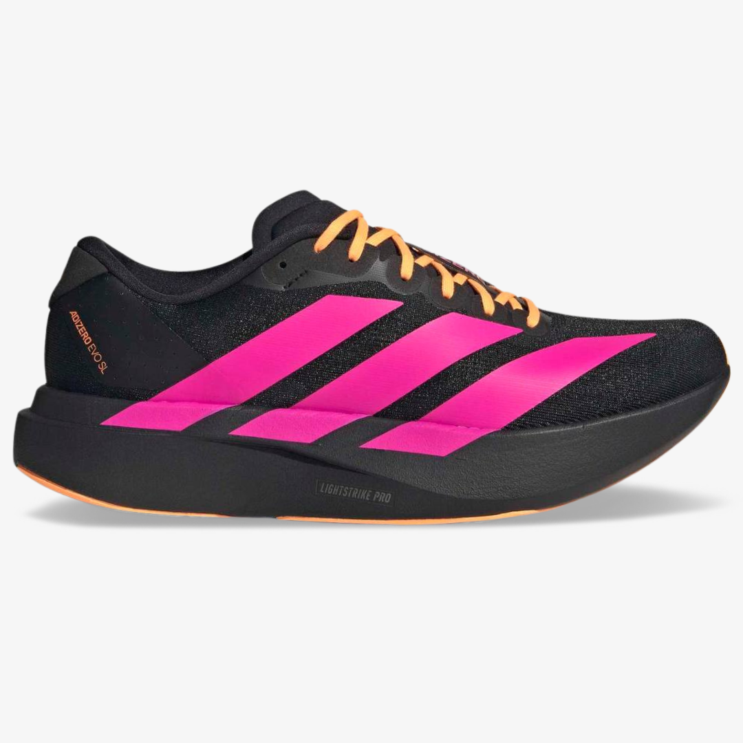 Tênis Adidas Adizero EVO SL - Preto/Rosa/Laranja
