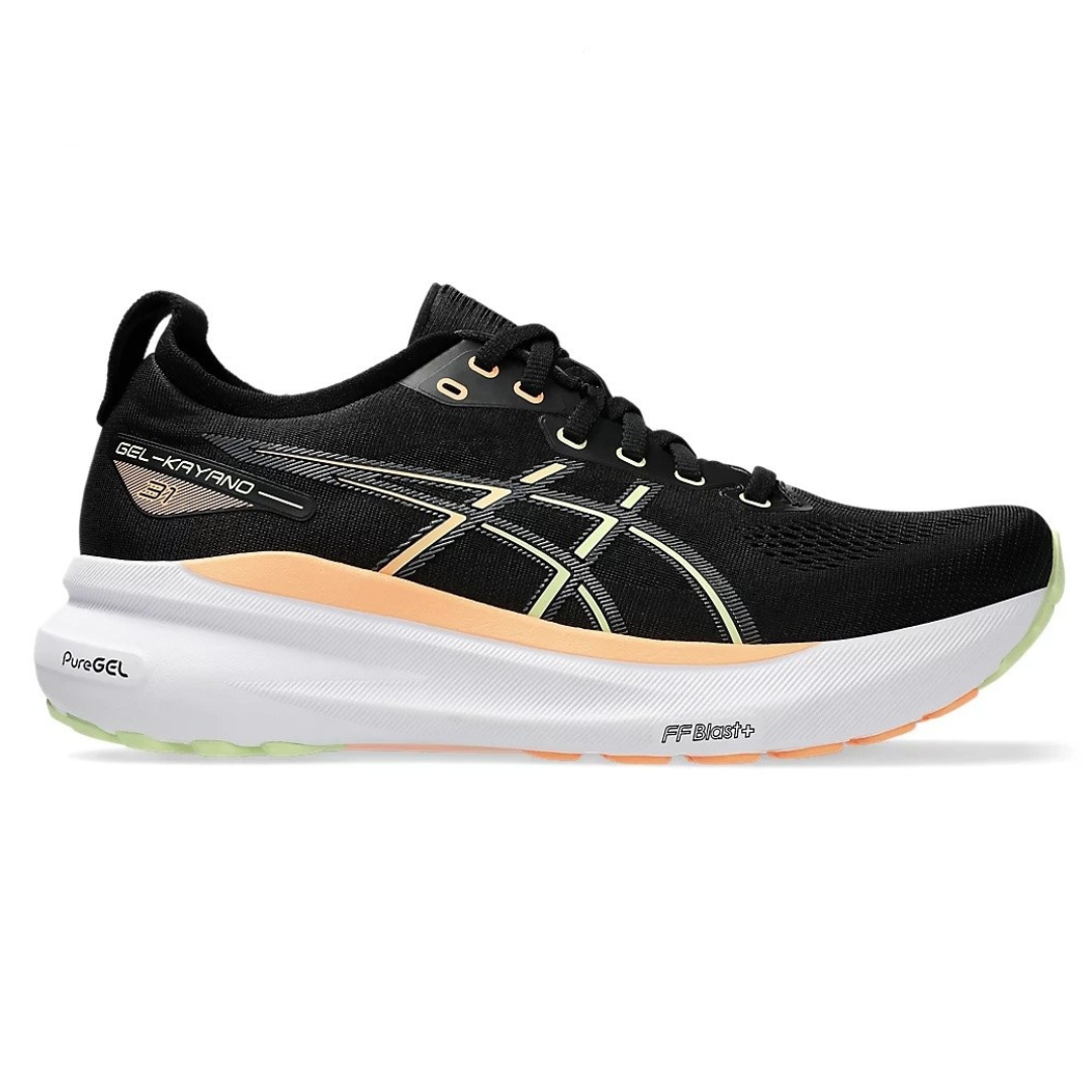 Tênis Asics Gel-Kayano 31 Preto com Branco e Laranja