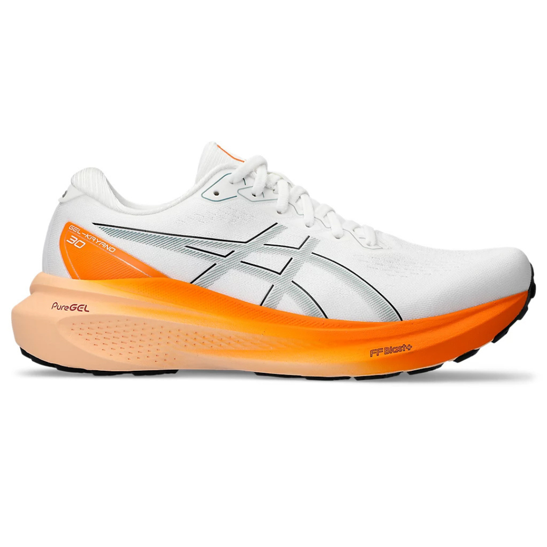 Tênis Asics Gel-Kayano 30 - Branco e Laranja