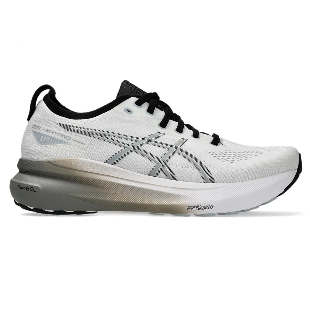 Tênis Asics Gel-Kayano 31 Branco com Cinza e Preto
