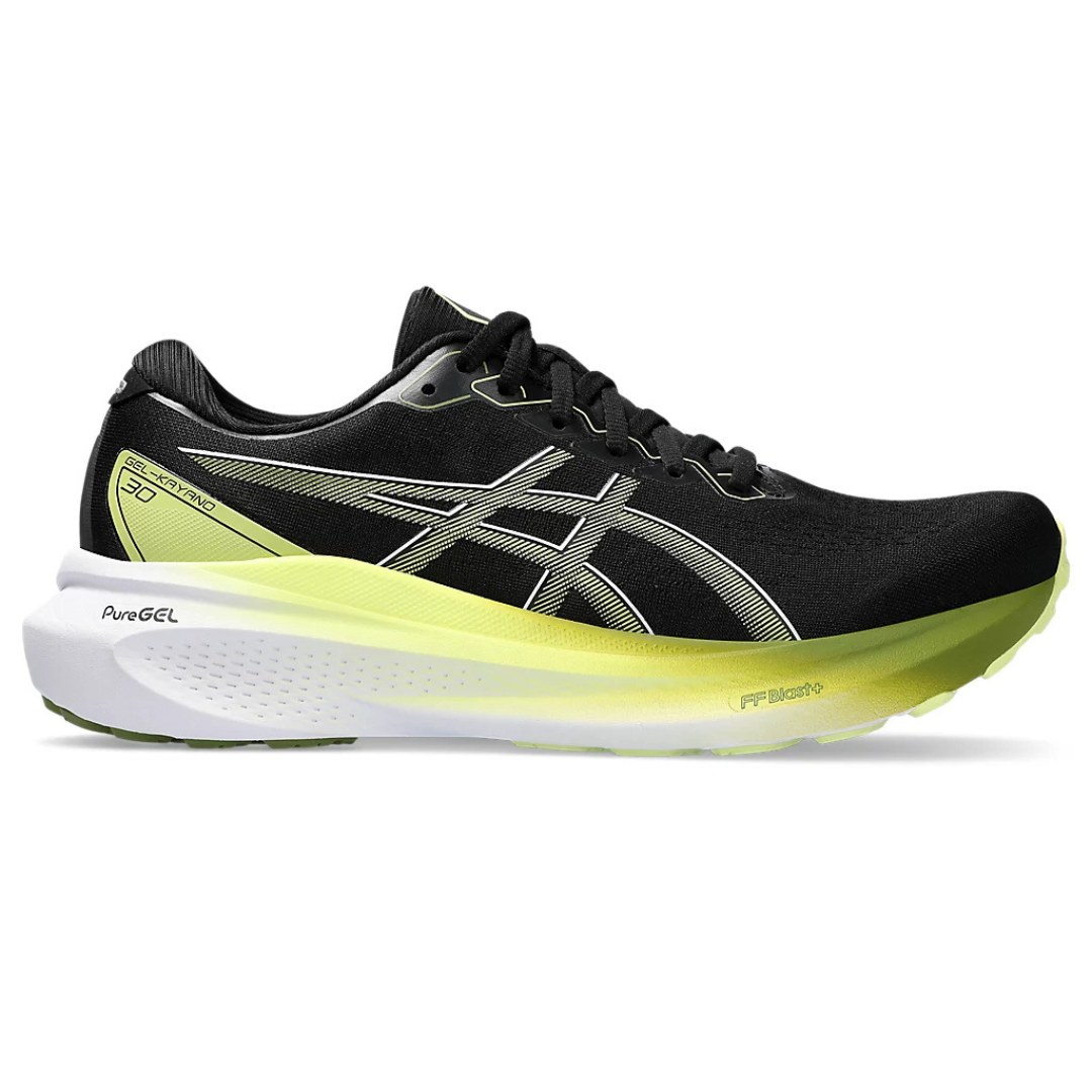 Tênis Asics Gel-Kayano 30 - Preto e Amarelo com Branco