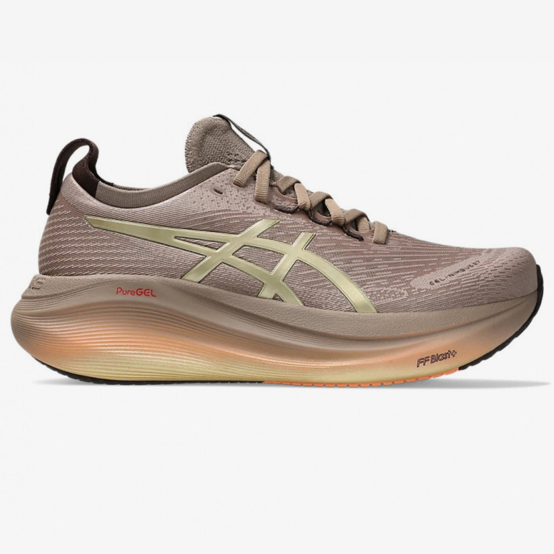 Tênis Asics Gel - Nimbus 27 Luxe - Dourado/Marrom