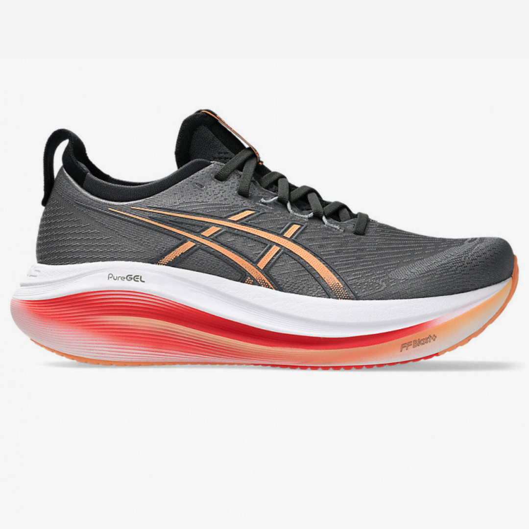 Tênis Asics Gel - Nimbus 27 - Cinza/Laranja