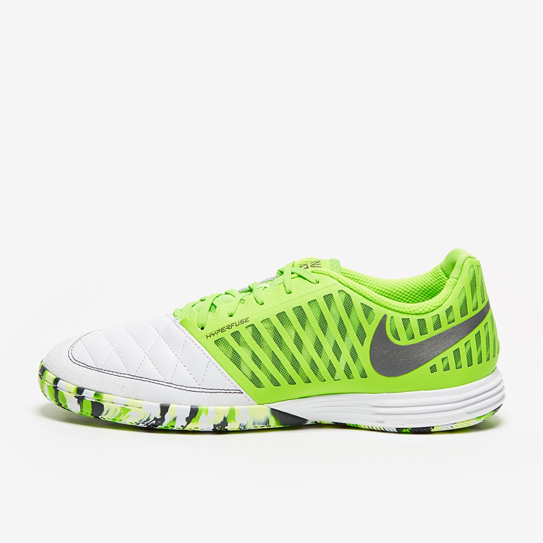 Chuteira Nike Lunar Gato 2 Futsal - White/Anthracite/Electric Green