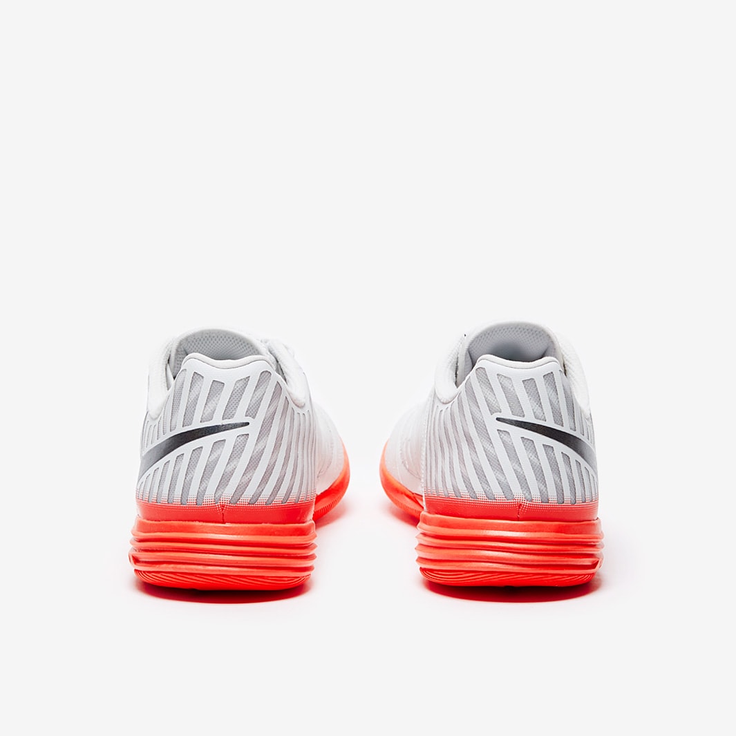 Chuteira Nike Lunar Gato 2 Futsal - Platinum Tint/Black/Bright Crimson