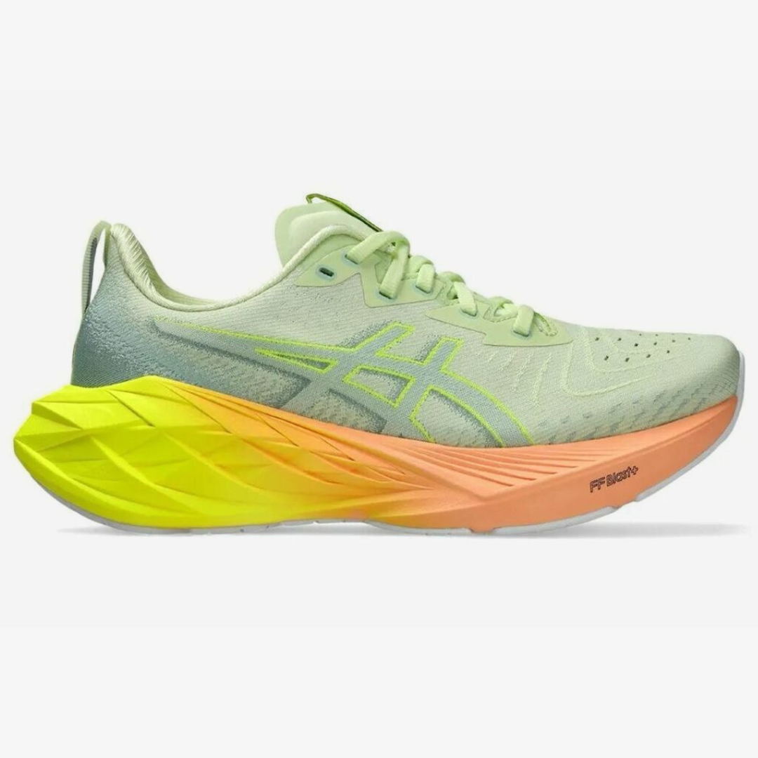 Tênis Asics Novablast™ 4 Paris - Verde/Laranja