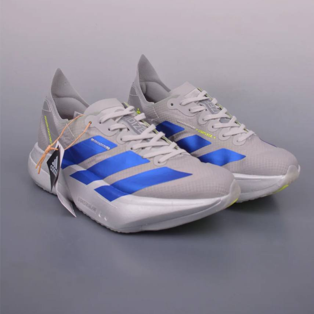 Tênis Adidas Adizero Adios Pro 4 Cinza Metálico/Azul