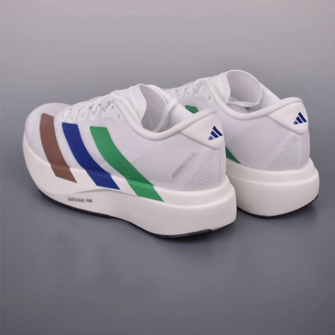 Tênis Adidas Adizero EVO SL - Branco/Verde/Azul/Marrom
