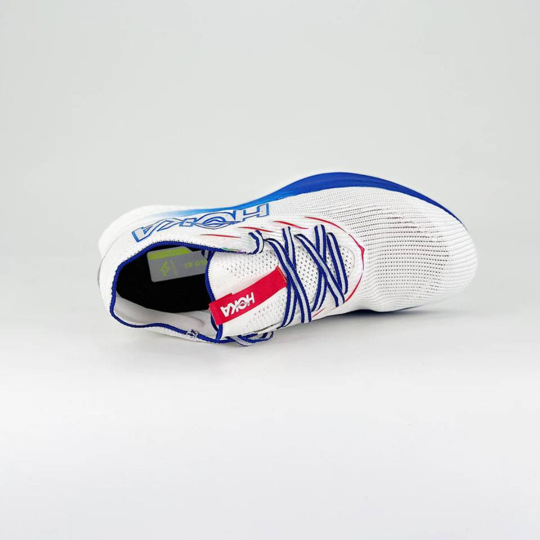 Tênis Hoka Cielo X1 Unissex - White/Virtual Blue