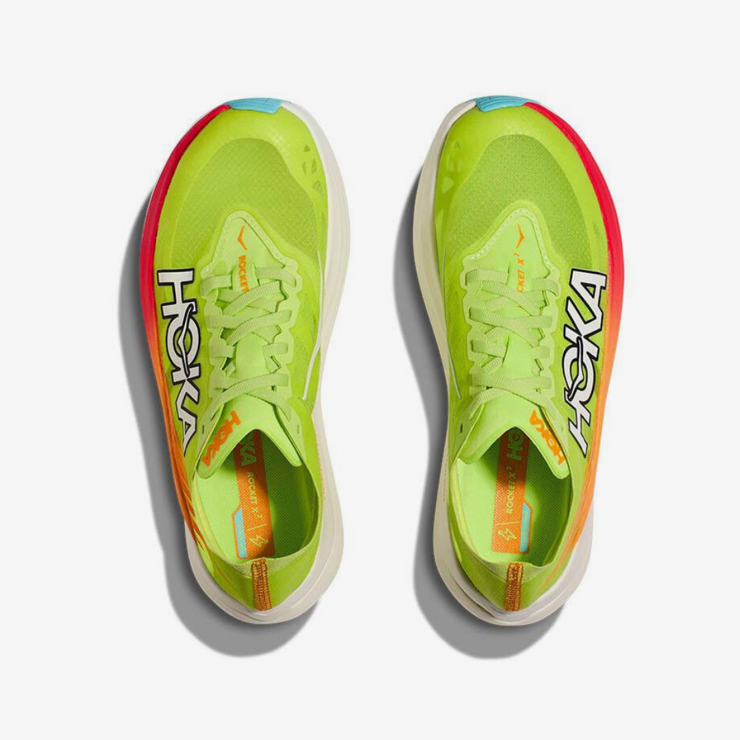 Tênis Hoka Rocket X 2 Unissex - Verde/Laranja
