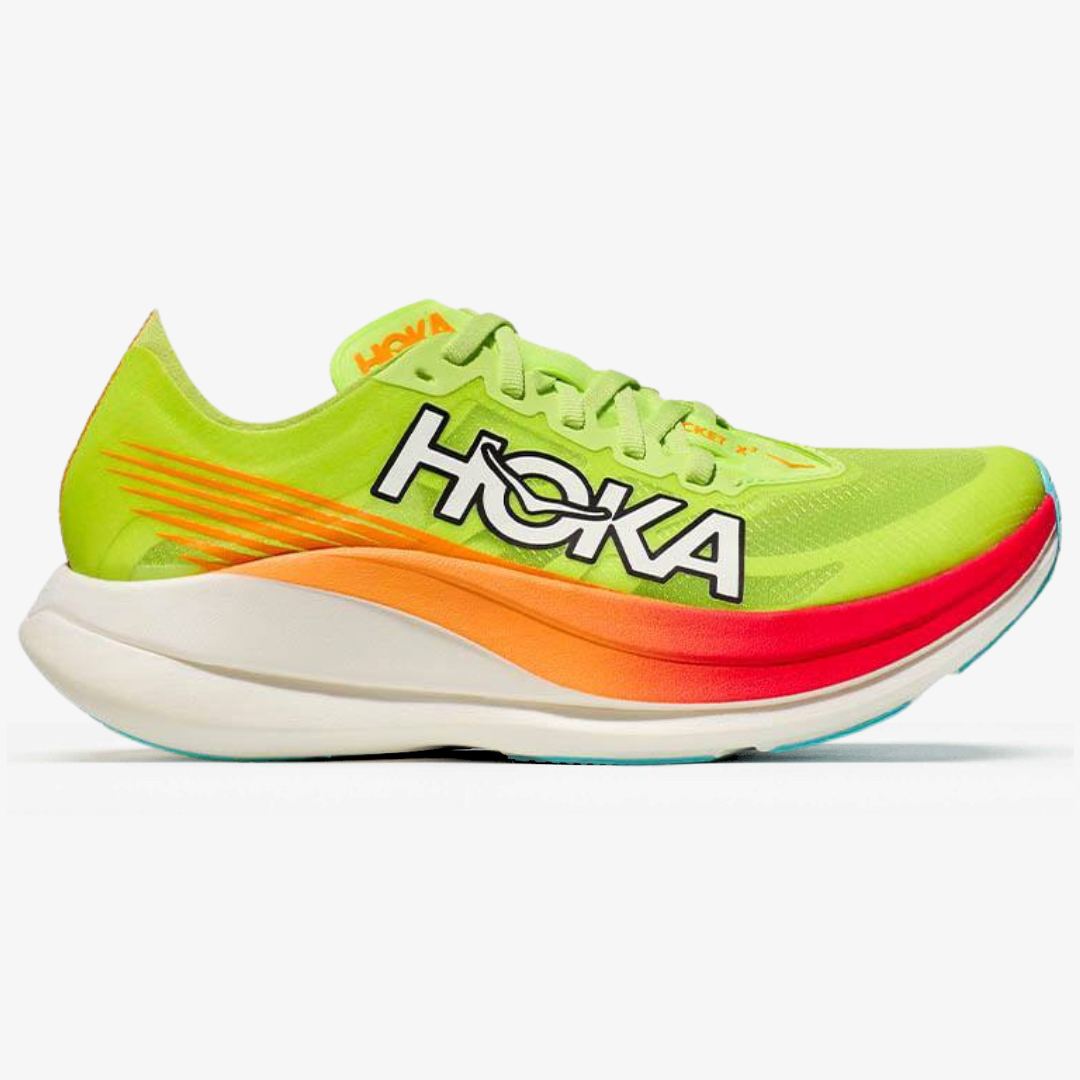 Tênis Hoka Rocket X 2 Unissex - Verde/Laranja