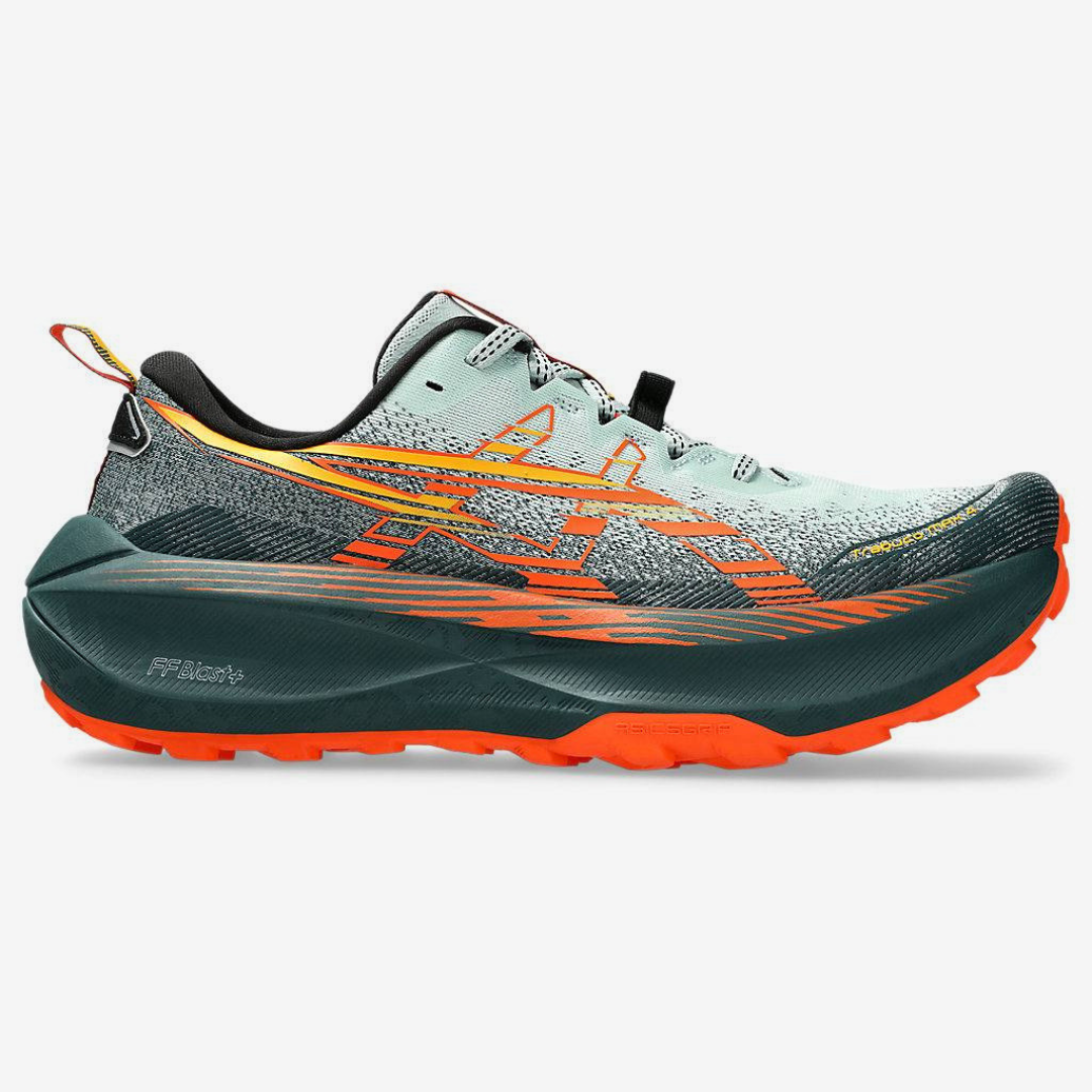 Tênis Asics Trabuco Max 4 - Musgo Frio/Laranja