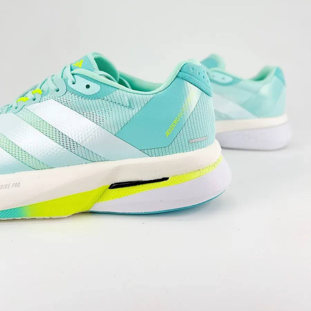 Tênis Adidas Adizero Boston 13 Flash Aqua/Metálico/Verde Limão