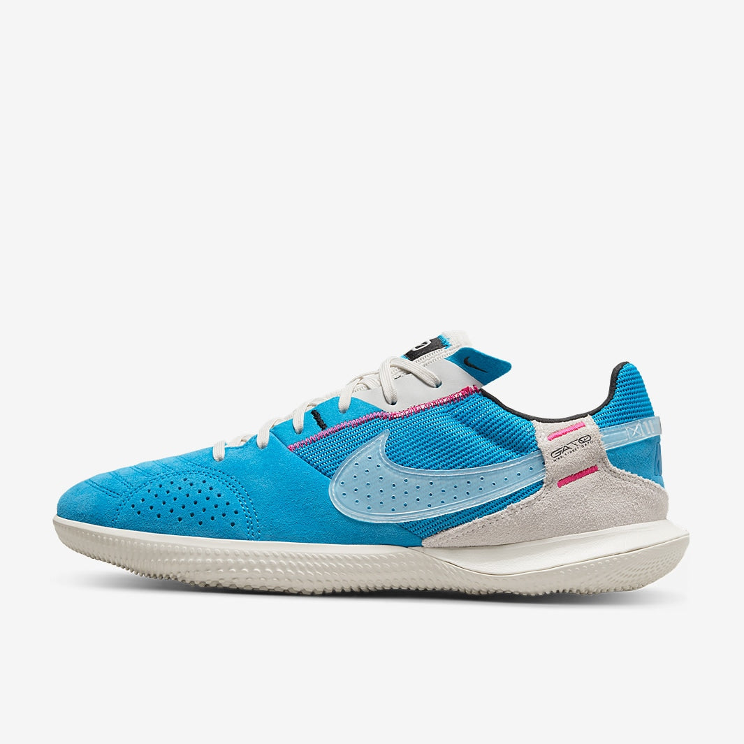 Chuteira Nike StreetGato Futsal - Laser Blue/White/Phantom/Pink Prime