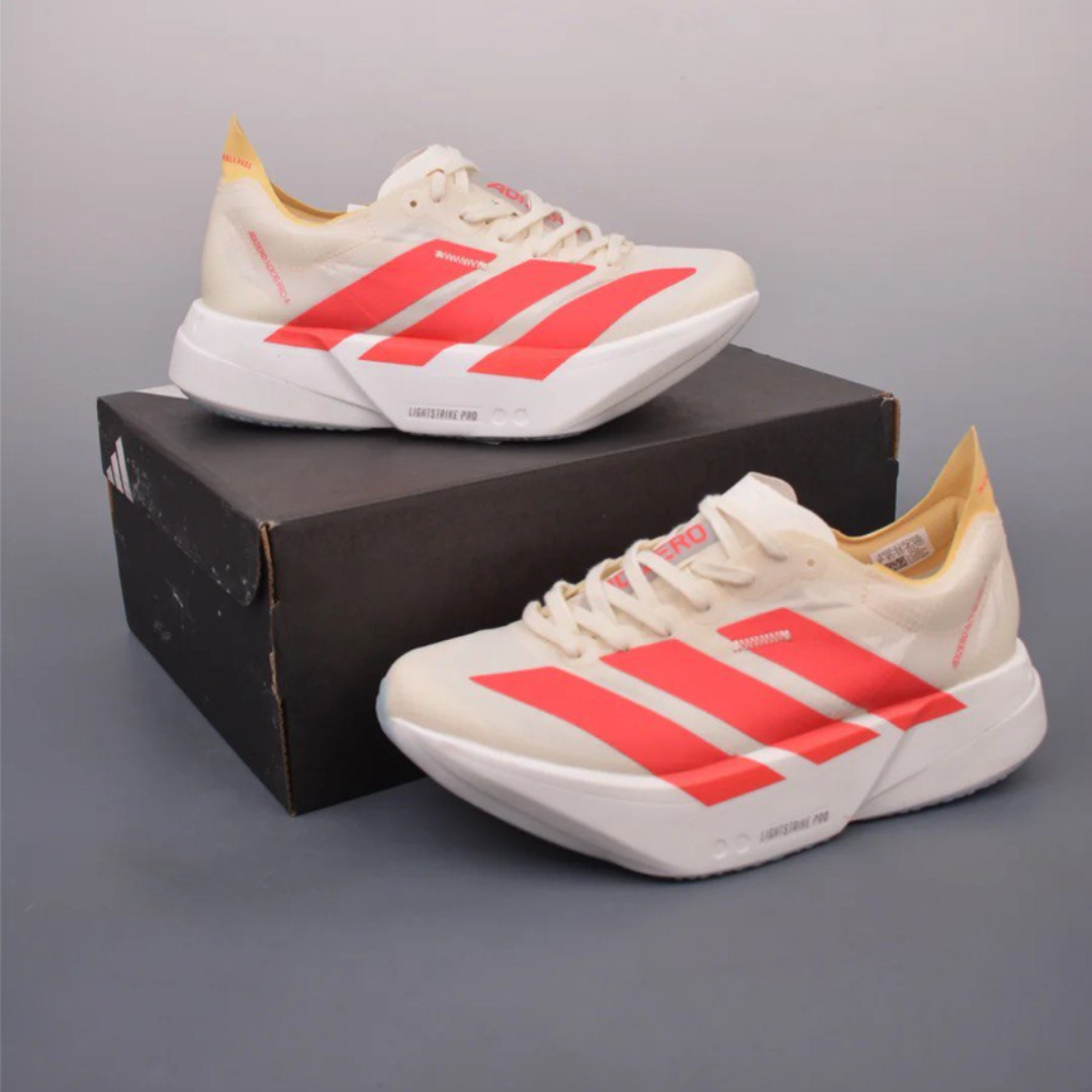 Tênis Adidas Adizero Adios Pro 4 Bege/Vermelho