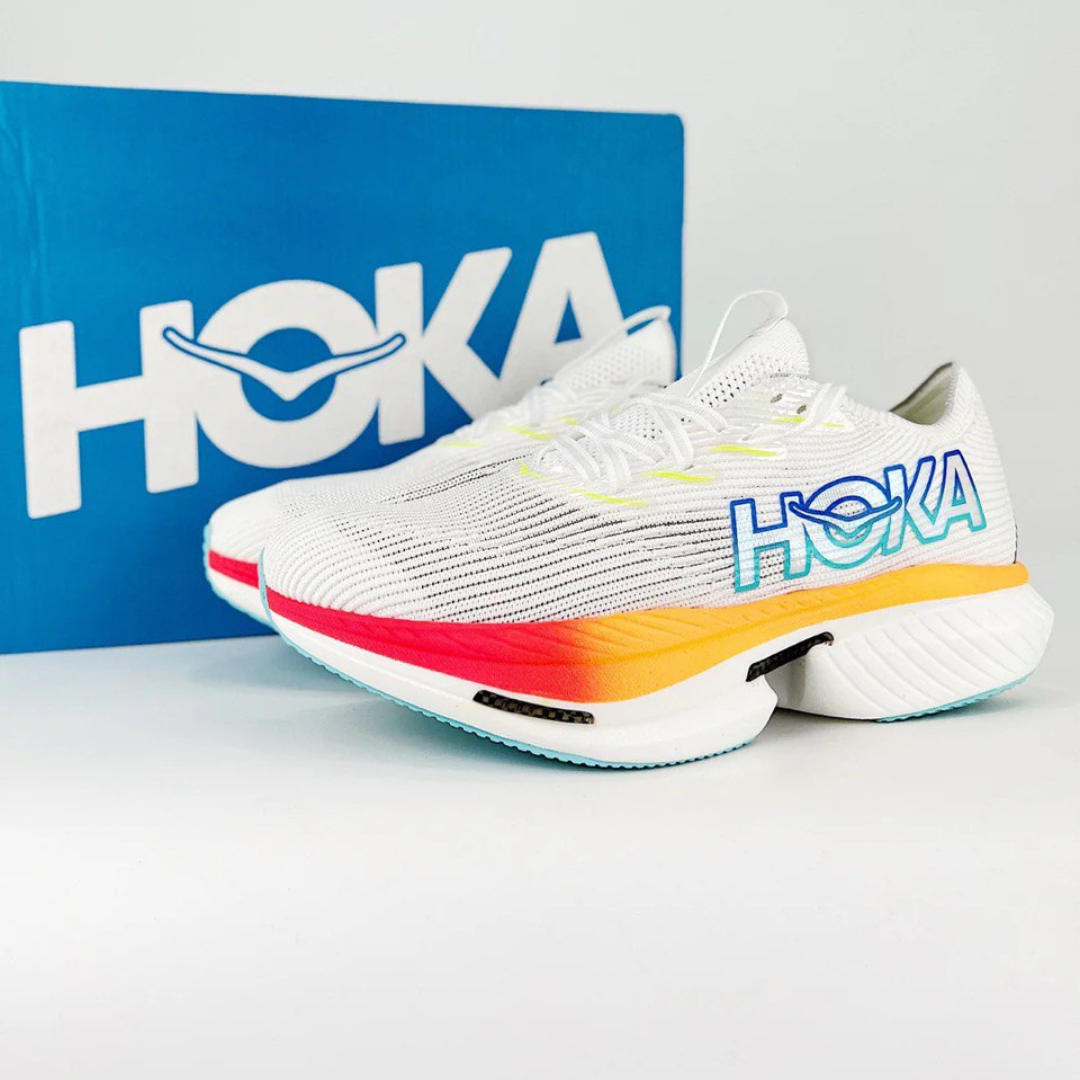 Tênis Hoka Cielo X1 Unissex - Frost/Cerise