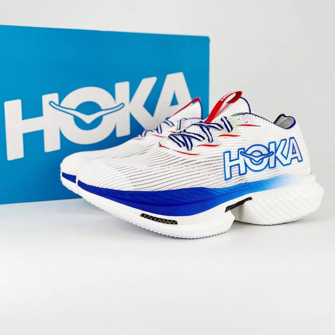 Tênis Hoka Cielo X1 Unissex - White/Virtual Blue