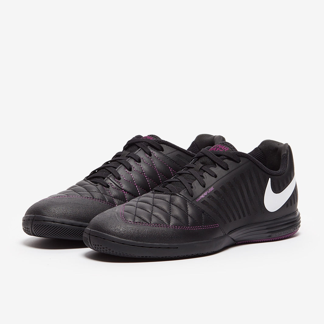 Chuteira Nike Lunar Gato 2 Futsal - Black/White/Viotech